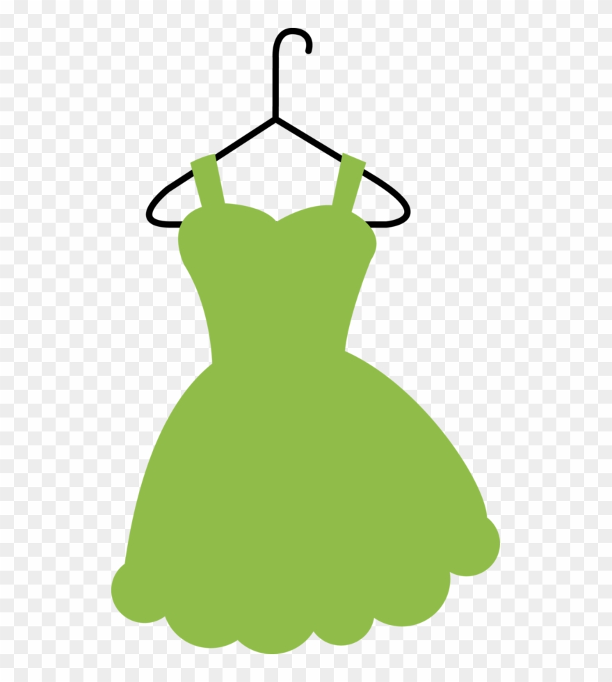Vestimentaires - Dress On Hanger Clipart - Png Download