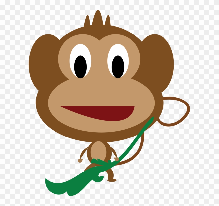 Ape Cartoon Baby Monkeys Mammal - Cartoon Monkey Shower Curtain Clipart