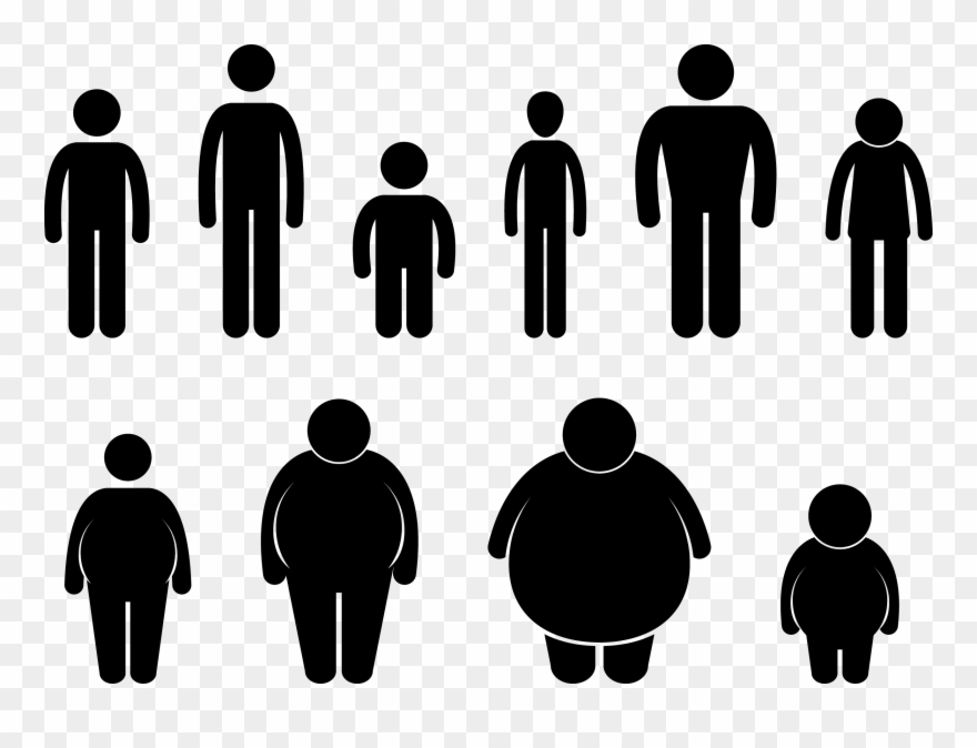 Clip Arts Related To - Obese Vector - Png Download