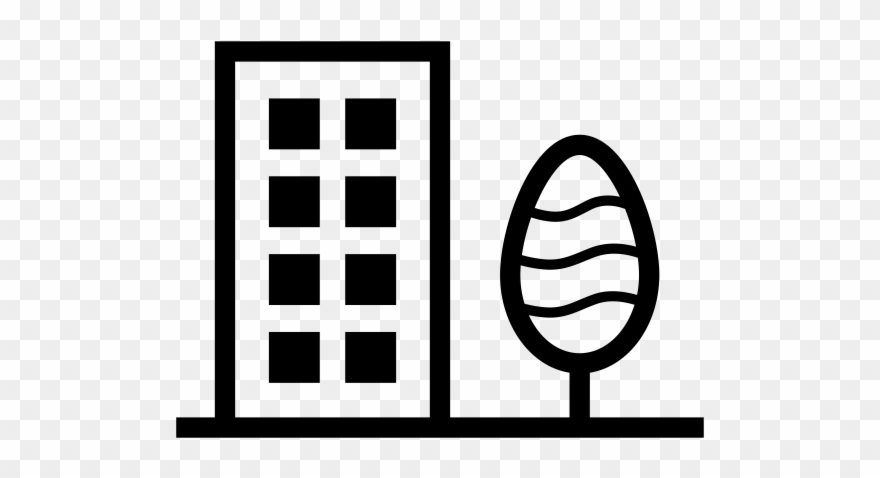 Tall Building Rubber Stamp - Icon Clipart
