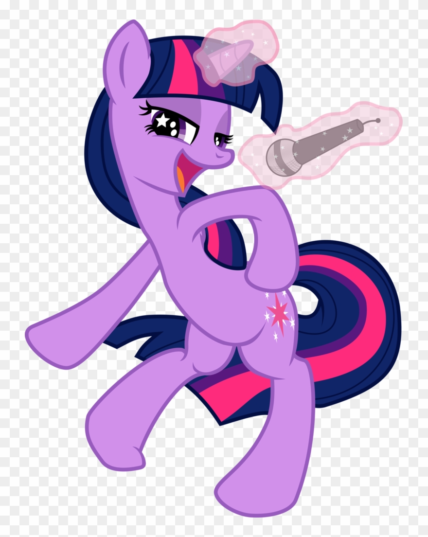 Microphone Clipart Sparkly - Пони Твайлайт Без Гривы И Хвоста - Png Download