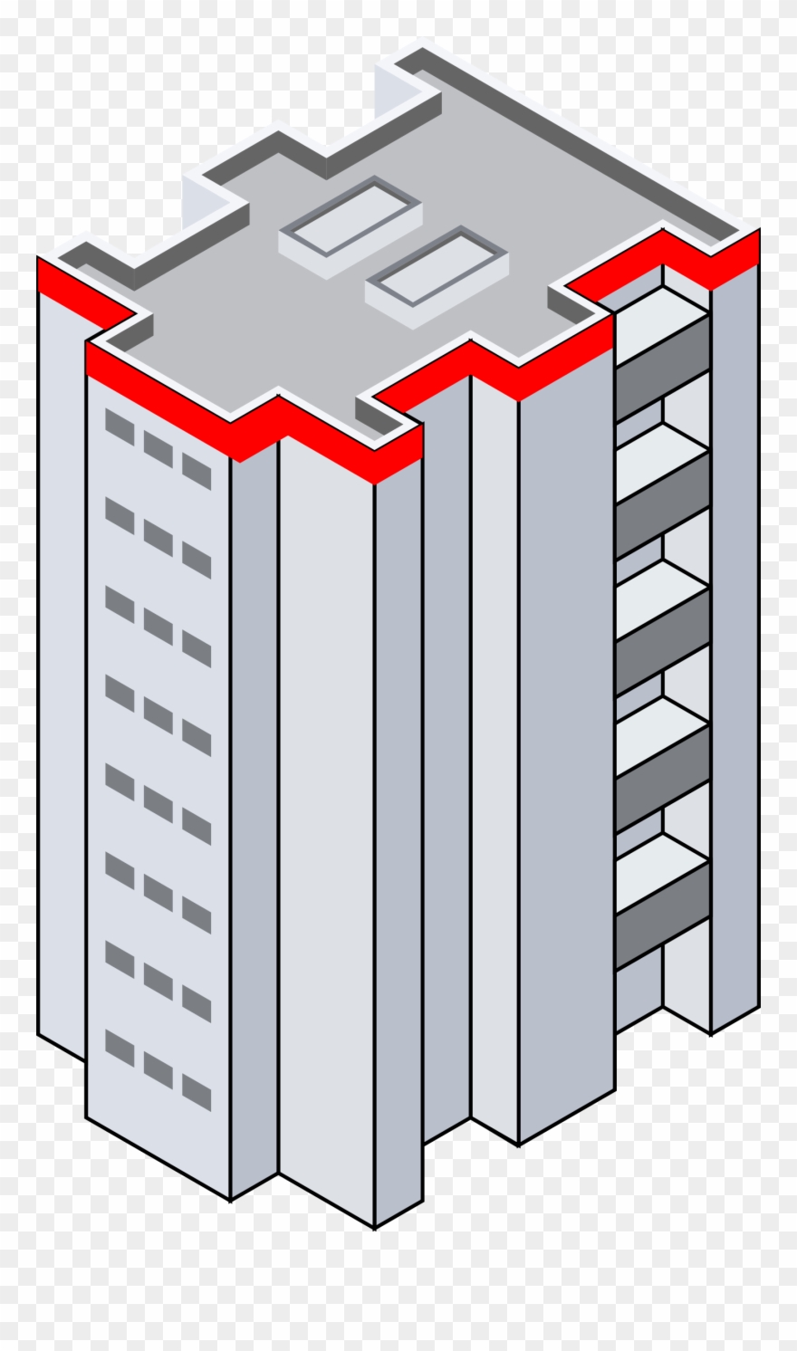 Tall Building Clip Art - Buildings Icon Isometric Png Transparent Png