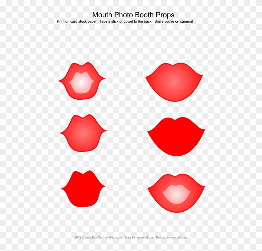 Download Free Printable Lips And Mustache Photo Booth Props