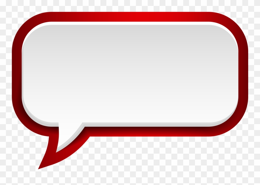 View Full Size - Red Speech Bubble Png Clipart