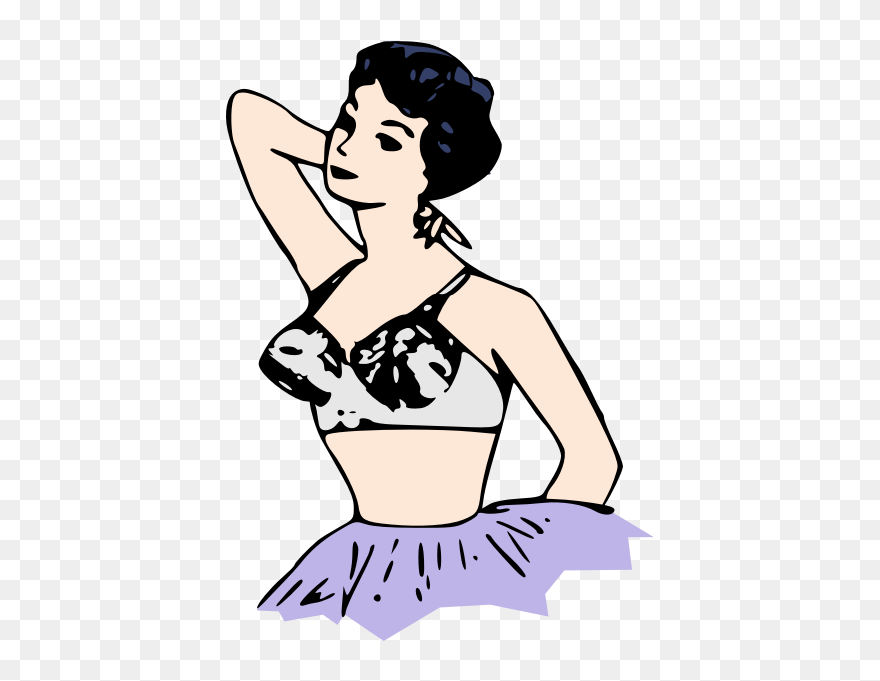 Panties Swimsuit Clip Art Women Bra Clothing - Clip Art - Png Download