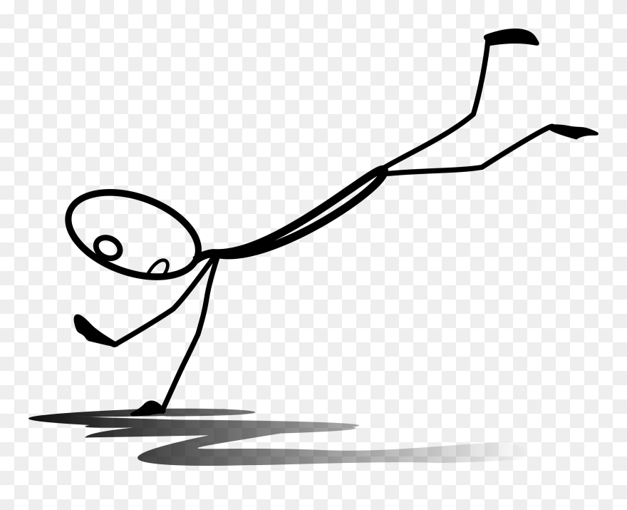 Stick Figure Drawing Line Art Computer Icons Monochrome - Stickman Falling Clipart