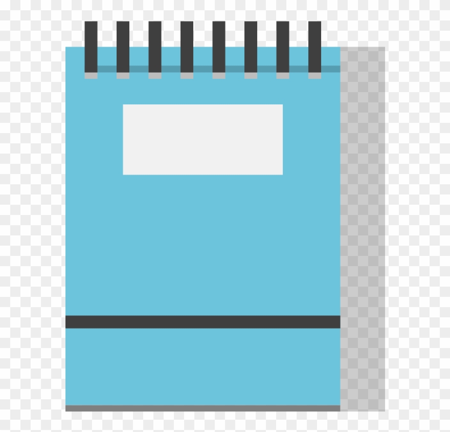 Free Spiral Notebook Clip Art - Note Block Vector Png Transparent Png