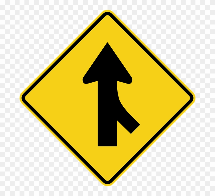 Winding Road Ahead Sign Clipart