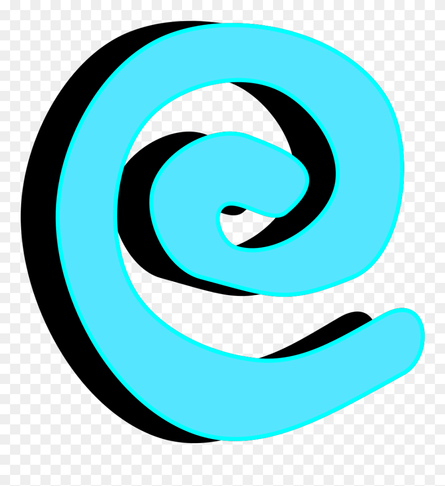 Spiral W Shadow Clip Art - Clip Art - Png Download