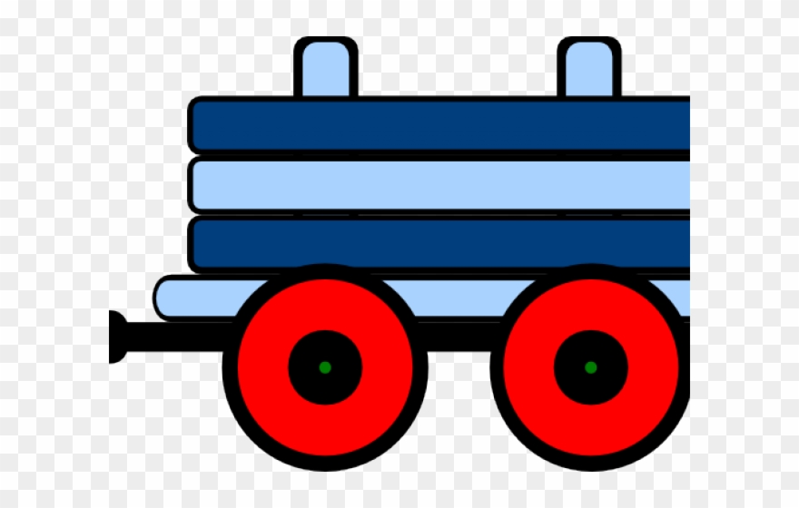 Train Car Clipart Blue - Png Download