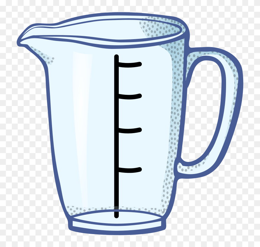 Measuring Cup Measuring Spoon Measurement Milliliter - Measuring Cup Clipart Black And White - Png Download