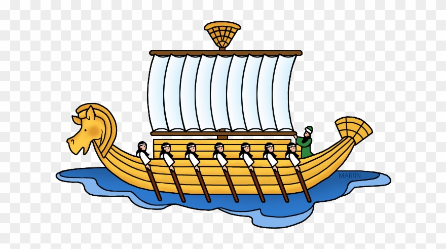 Mesopotamian Clipart - Phoenician Ship Clip Art - Png Download