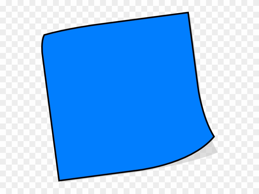 Dark Blue Sticky Note Clipart