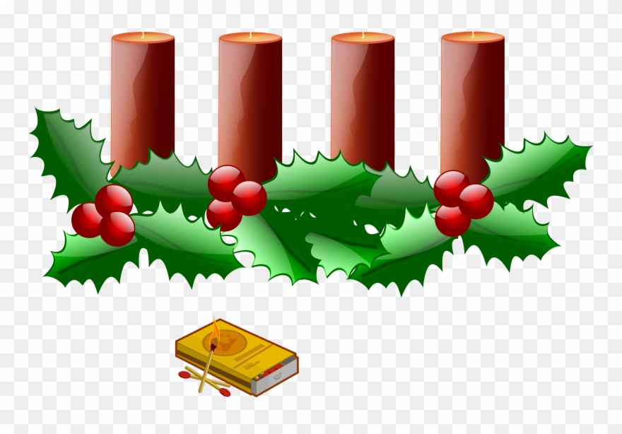 Big Image - Advent Wreath Clipart Png Transparent Png
