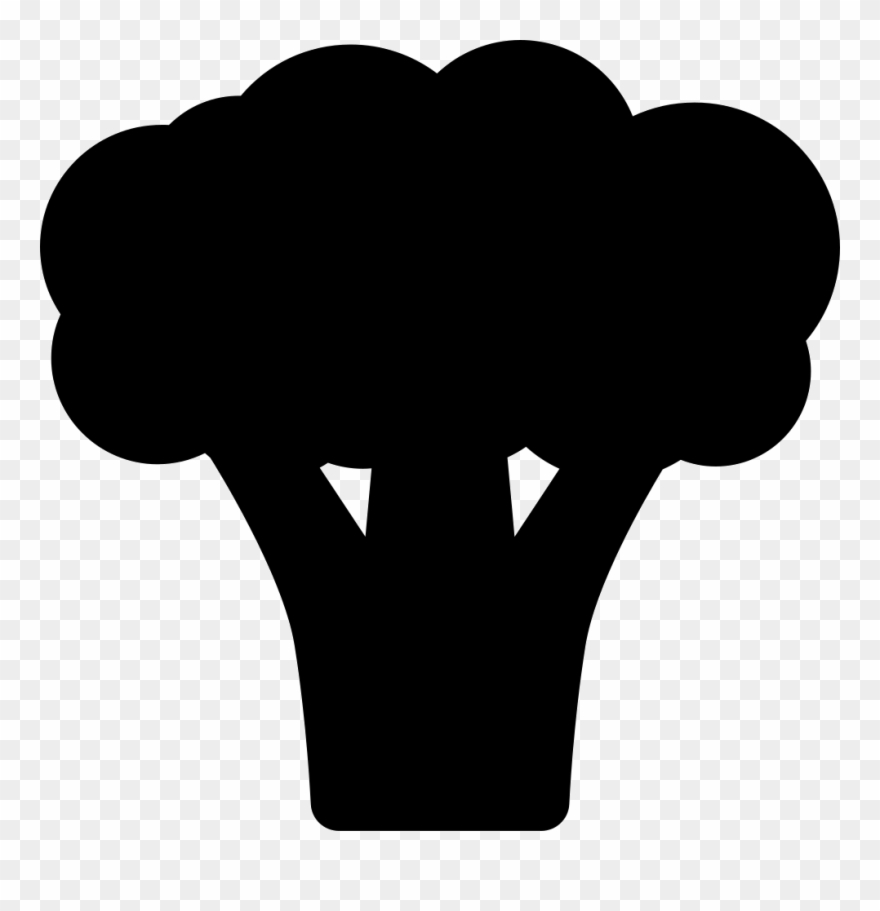 Picture Free Library Svg Png Icon Free - Broccoli Silhouette Clipart