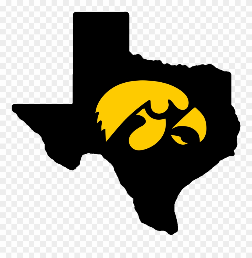 Iowa Hawkeyes Clipart 53866 Usbdata - Bigger Texas Or Alaska - Png Download