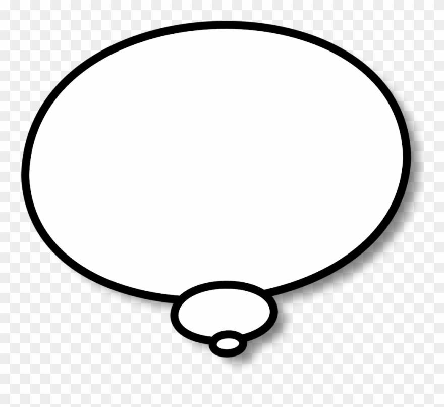 Cartoon Speech Bubble Clipart - Cartoon Thought Bubble Png Transparent Png