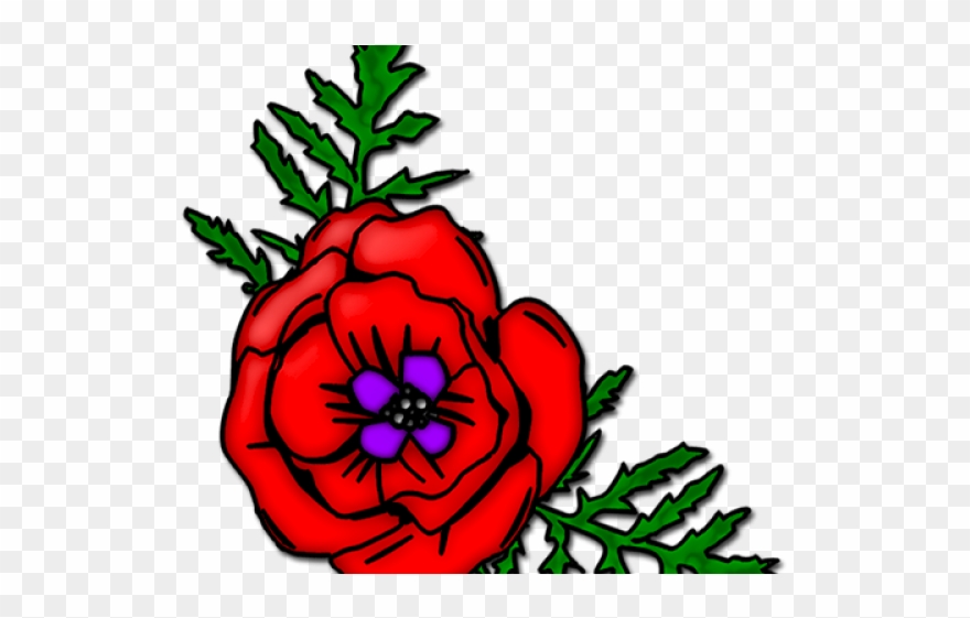 Poppy Clipart Remembrance Sunday - Clip Art - Png Download