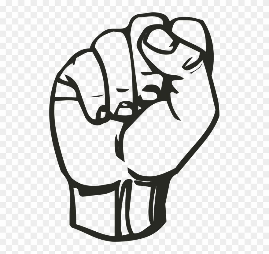 Png Royalty Free Download American Clipart Fist - Sign Language S Transparent