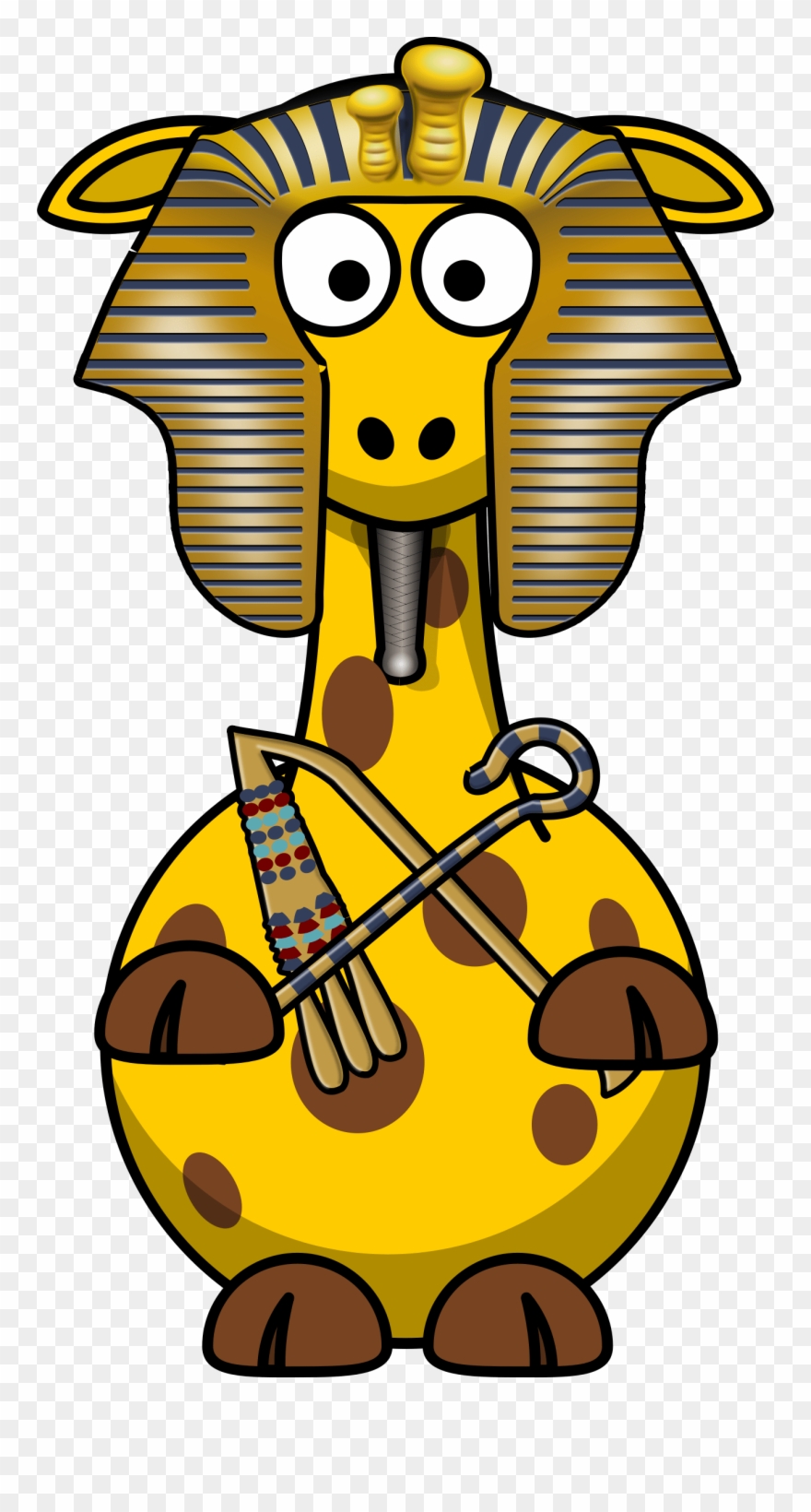 Egypt Clip Art - Egyptian Cartoon Giraffe - Png Download
