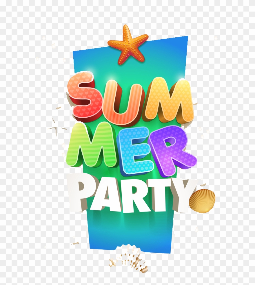 Clipart Summer Party - Summer Party Logo Png Transparent Png