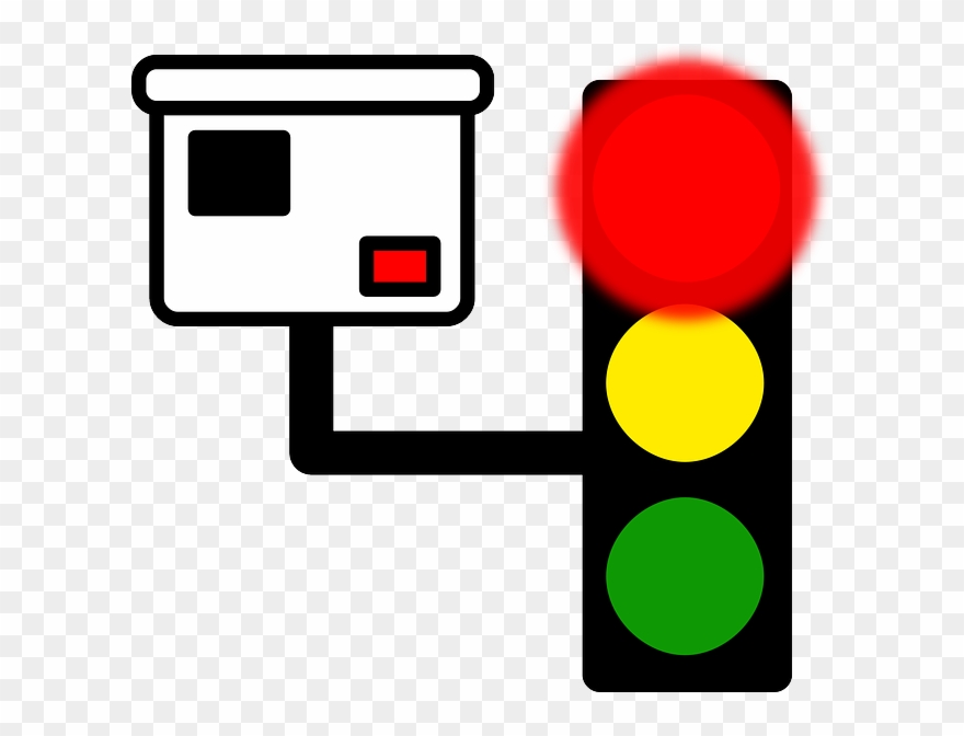 Red, Car, Police, Cartoon, Traffic, Light, Camera - Running A Red Light Meme Clipart