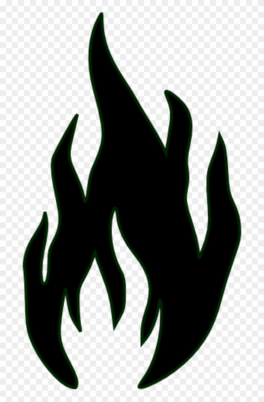 Black And White Library Diy Design Pictures Clip - Flame Clip Art Black And White - Png Download