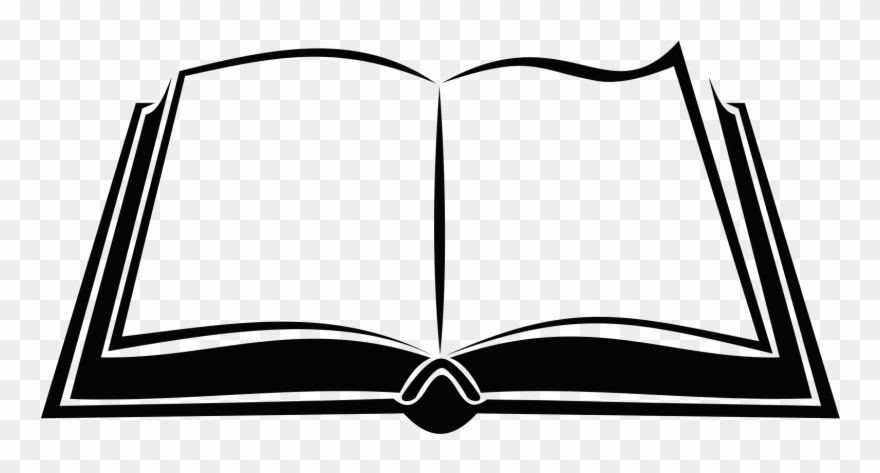 Open Book Silhouette Png Clipart