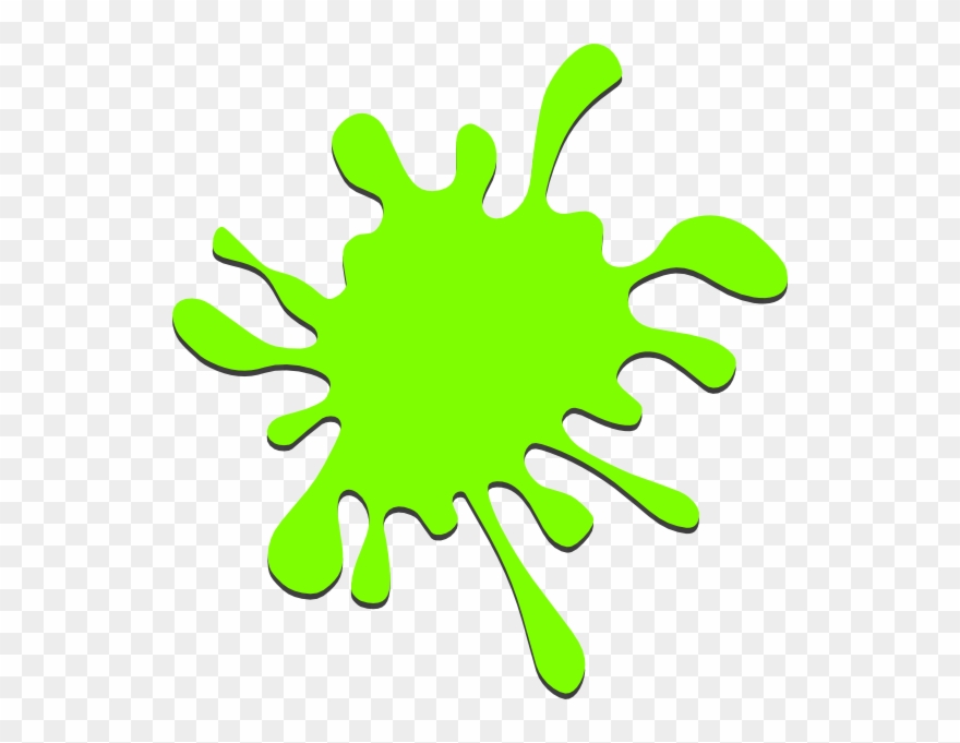 Green Paint Splash Clipart - Png Download
