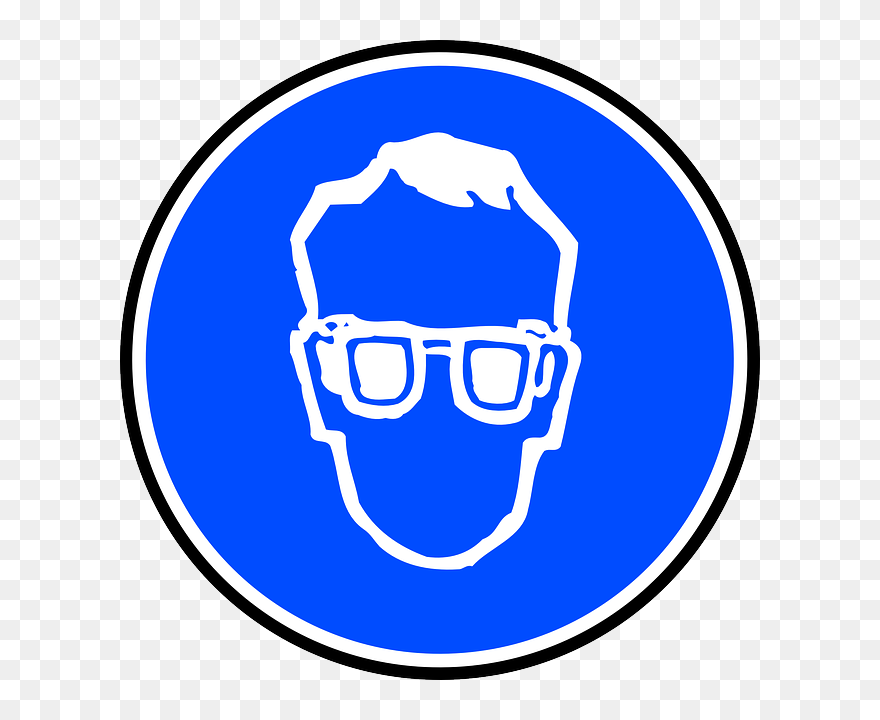 Safety Clip Art 9 Safety Clipart Fans - Simbolo De Proteccion De Ojos - Png Download