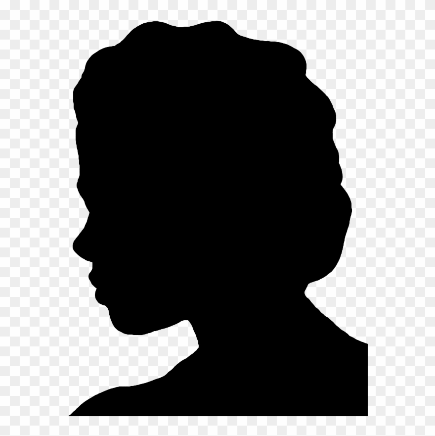 Face Silhouettes Of Men Women And Children - Silhouette Pic Men And Women Clipart