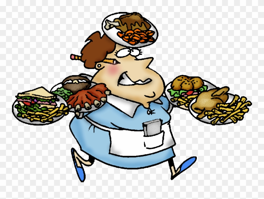 Down The Rabbit Hole - Waitress Clip Art - Png Download