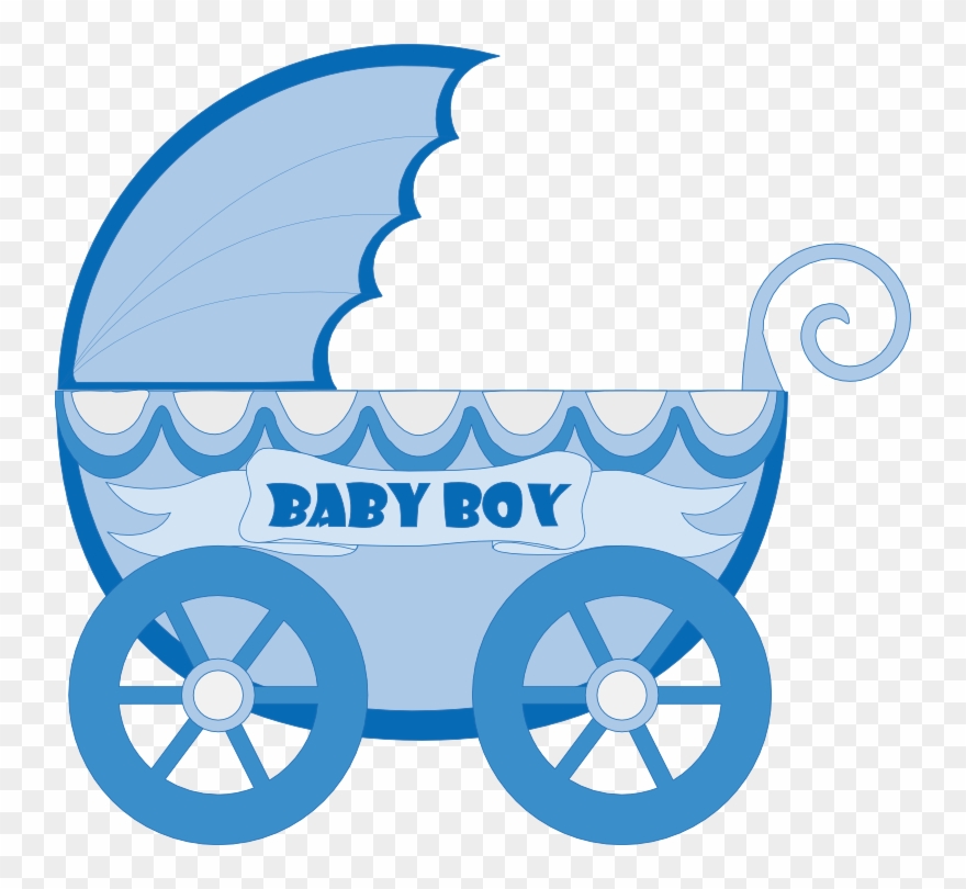 Baby Clip Art, Baby Images, Baby Prams, Baby Carriage, - Baby Stroller Clipart Blue - Png Download