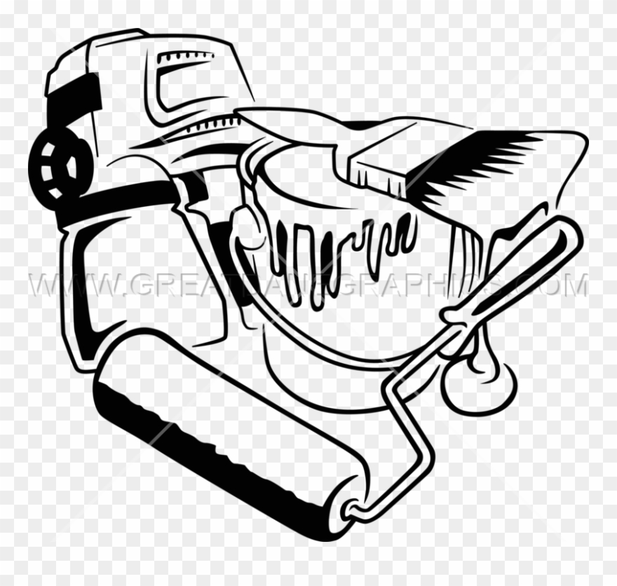 Splatter Clipart Outline Paint - Drawing - Png Download