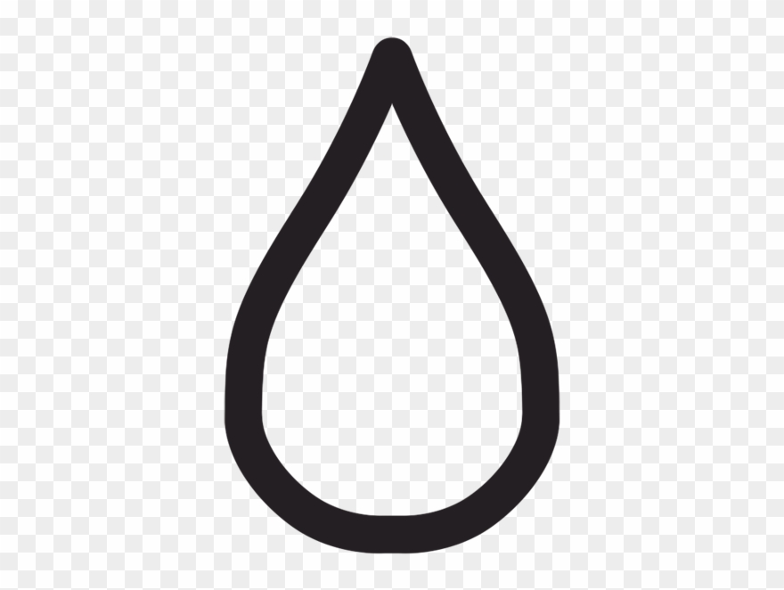 Clip Arts Related To - Outline Of Water Drop - Png Download