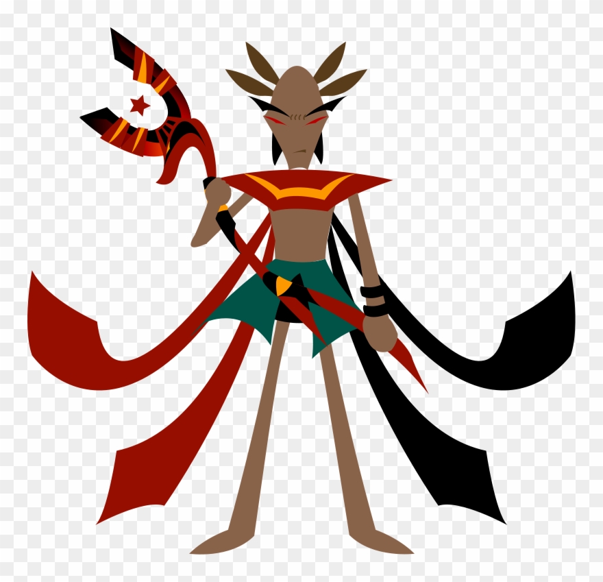 Mage With Anubis Staff Clip Art Download - Ancient Egypt Priest Art - Png Download