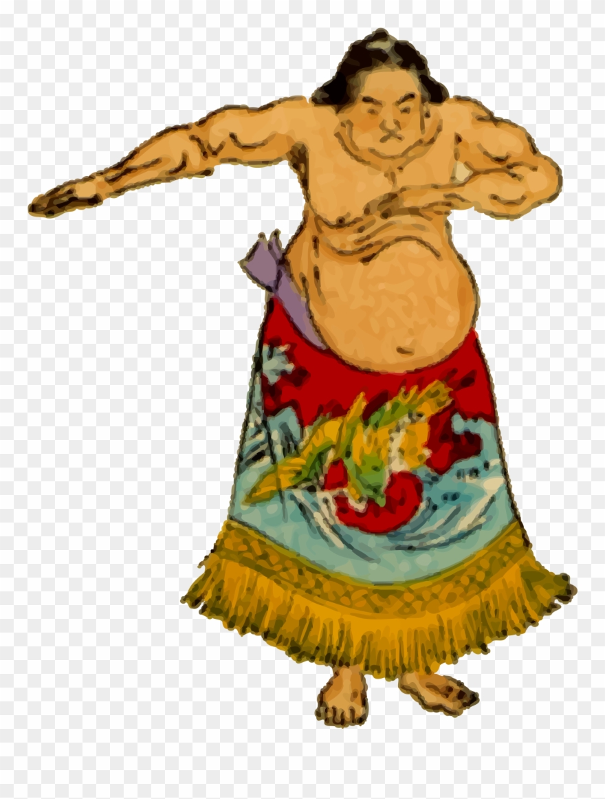 Big Image - Sumo Belly Dancer Clipart