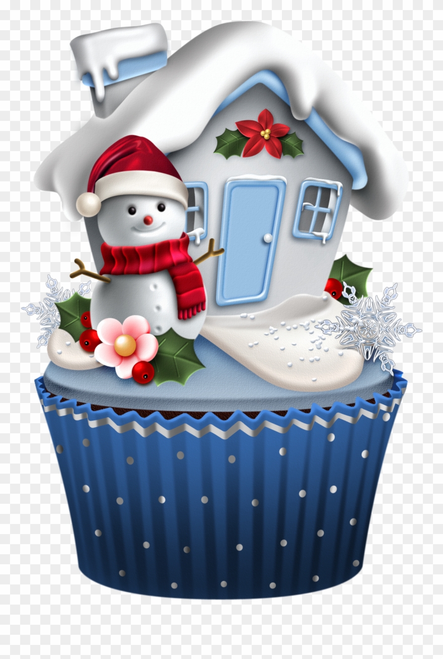 ᗰу Ꮮíɩ Çupçɑƙє Christmas Clipart, Merry Christmas, - Winter-kuchen-weihnachtskarte, Schneemann-kleiner Karte - Png Download