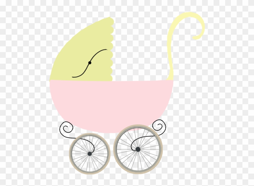 Retro Pram Image - Clip Art - Png Download