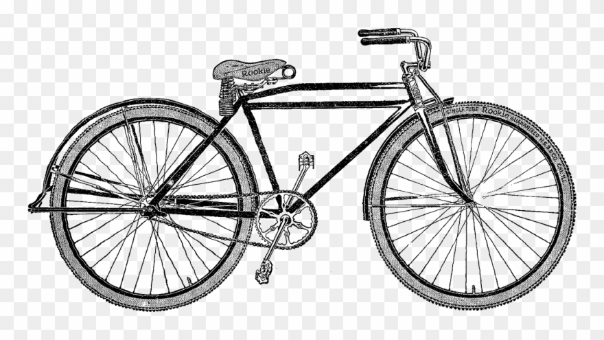 Free Bicycle Clip Art - Vintagebicycle Rectangle Car Magnet - Png Download