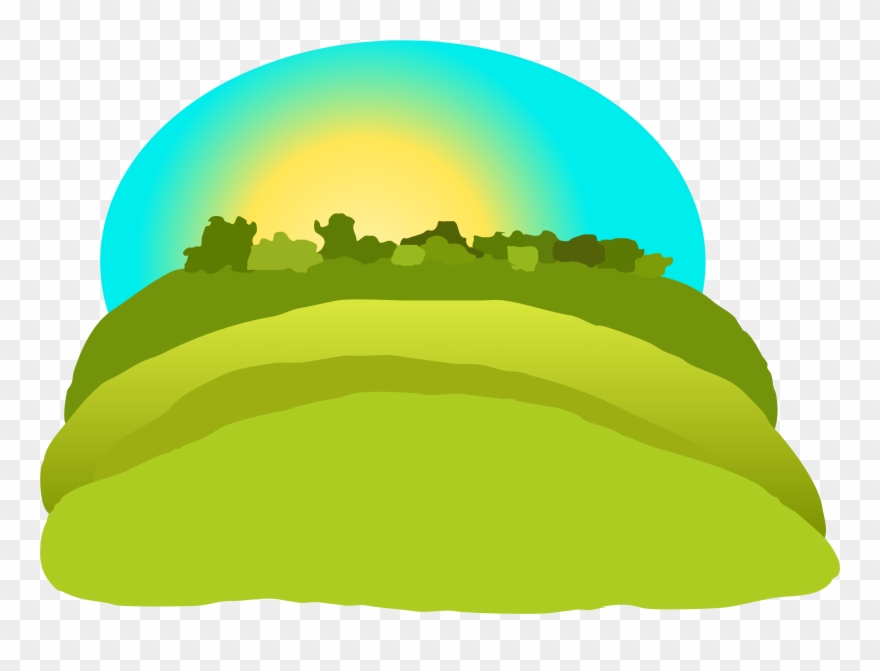 Cartoon Hills Cliparts - Hills Clipart Transparent Background - Png Download