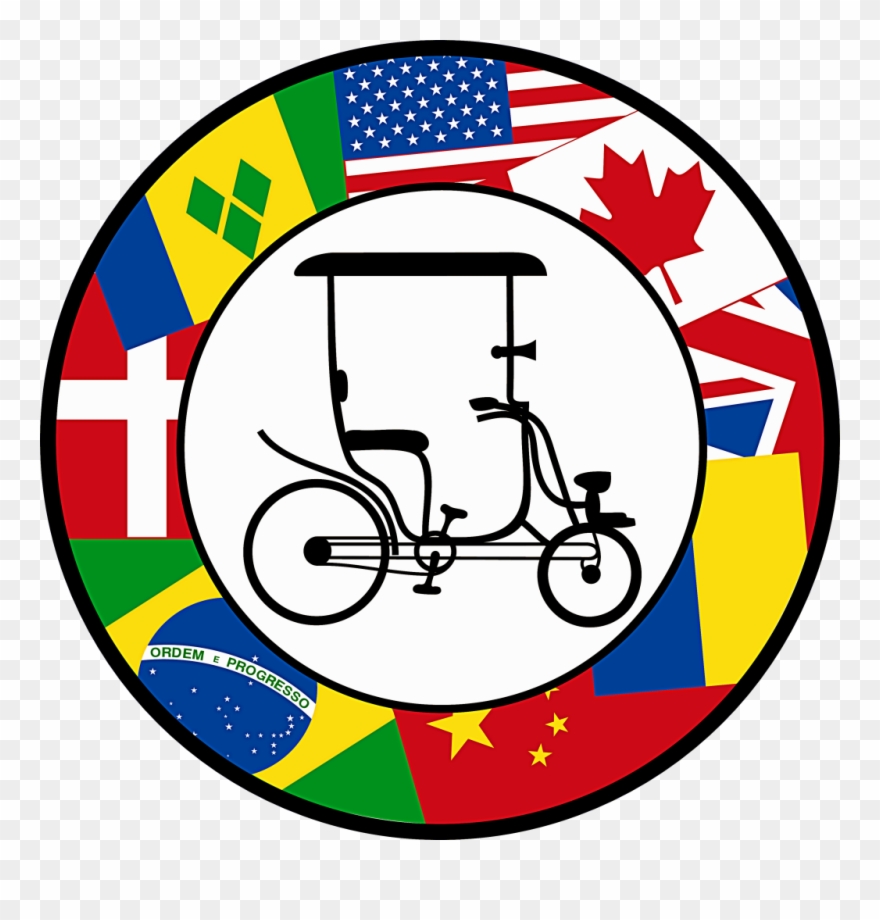 2 Person Bikes, 4 Wheel Bicycle, Four Person Bikes, - Set Of 2 American Flag Bumper Sticker Window Sticker Clipart