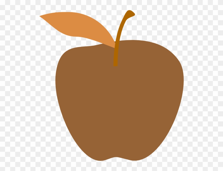 Brown Clip Art Apples - Png Download