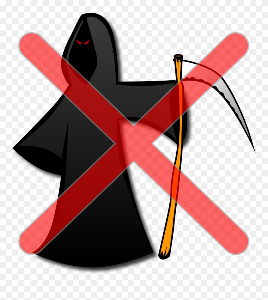 Chocolate Milk Crossed Out - Grim Reaper Crossed Out Clipart