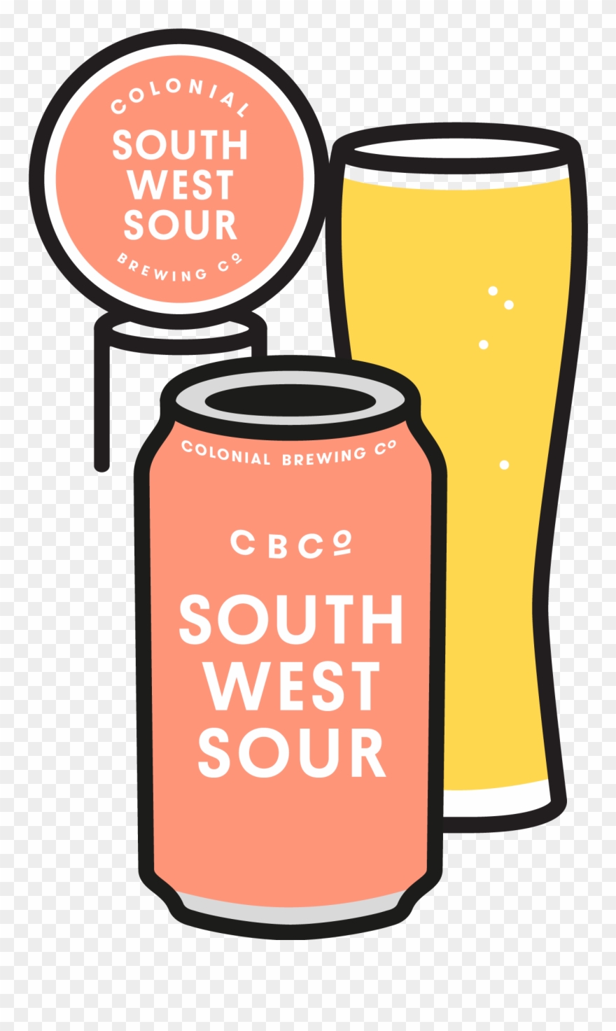 South West Sour - Colonial Brewing Co Clipart