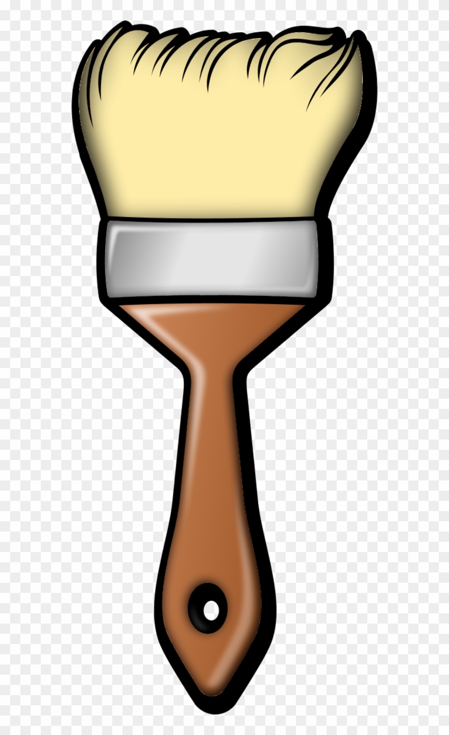 Cartoon - Paint Brush Cut Out Clipart
