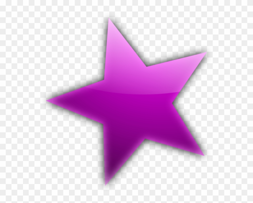 Golden - Star Purple Color Clipart