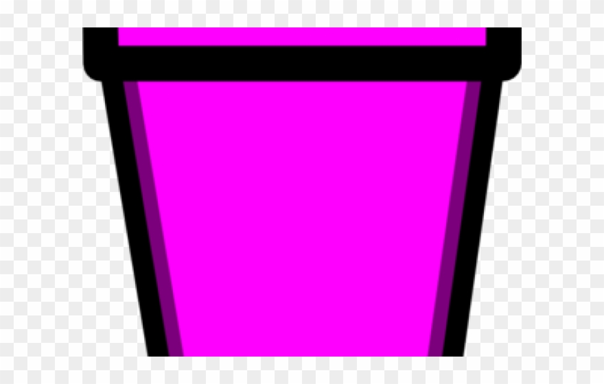 Pot Plant Clipart Pink - Clip Art - Png Download