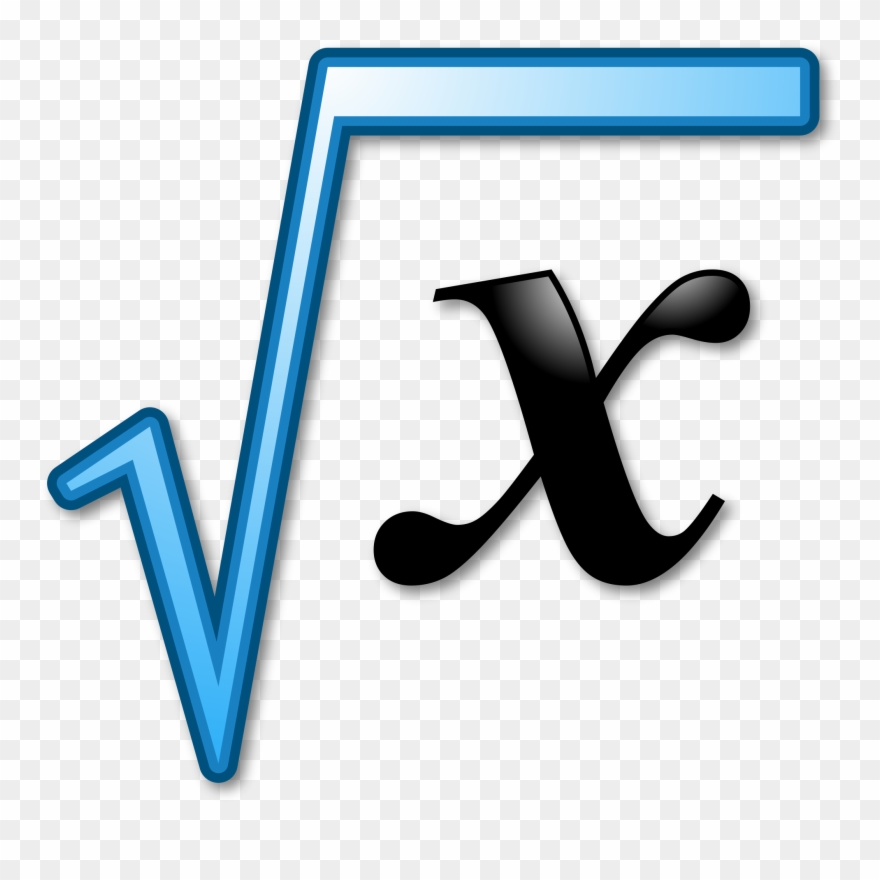 Nuvola Apps Edu Mathematics Blue-p - Square Root Clipart