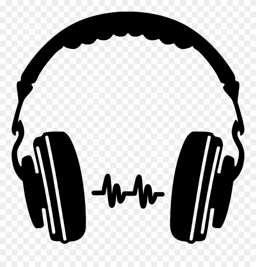 Headphone Silhouette Clip Art Png Png Mart Sa Spurs - Headphones Png Transparent Png